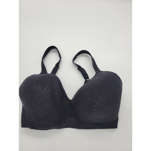 Bali Comfort Revolution Black Adjustable Strap Wire Free Bra Size 36DD - Picture 1 of 8